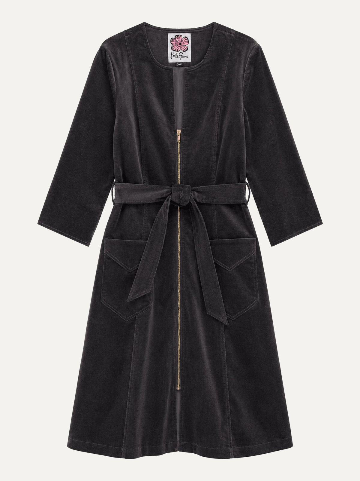 MILLICENT dress Slate Corduroy - Lesley Evers-Best Seller-denim-Dress