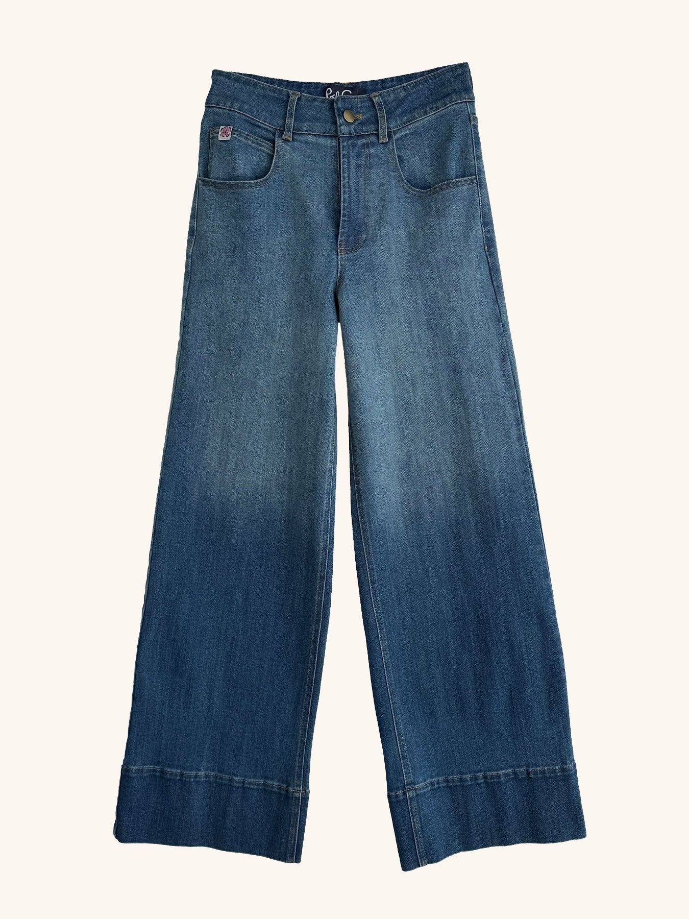 MILLY jeans Denim - Lesley Evers-Bottoms-cotton pants-denim