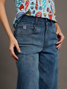 MILLY jeans Denim - Lesley Evers-Bottoms-cotton pants-denim