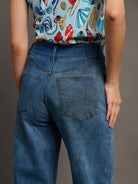 MILLY jeans Denim - Lesley Evers-Bottoms-cotton pants-denim