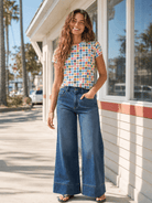 MILLY jeans Denim - Lesley Evers-Bottoms-cotton pants-denim