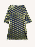 MINDY dress Helix Navy - Lesley Evers-boat neck-boatneck-Pink
