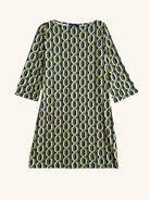 MINDY dress Helix Navy - Lesley Evers-boat neck-boatneck-Pink