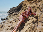 MINDY dress Seagrass Pink - Lesley Evers-boat neck-boatneck-Pink