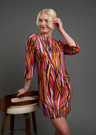 MINDY dress Seagrass Pink - Lesley Evers-boat neck-boatneck-Pink
