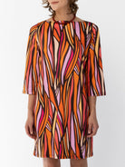 MINDY dress Seagrass Pink - Lesley Evers-boat neck-boatneck-Pink
