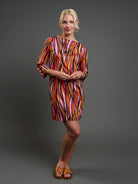 MINDY dress Seagrass Pink - Lesley Evers-boat neck-boatneck-Pink