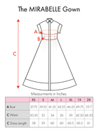 MIRABELLE dress Full Bloom Blue - Lesley Evers-cotton dress-Dress-gown