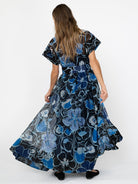 MIRABELLE dress Full Bloom Blue - Lesley Evers-cotton dress-Dress-gown