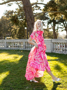 MIRABELLE dress Peonies Pink - Lesley Evers - cotton dress - Dress - Printed Dress