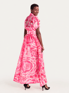 MIRABELLE dress Peonies Pink - Lesley Evers-cotton dress-Dress-gown