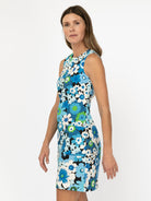 MOLLY Flower Power Blue - Lesley Evers-Best Seller-Blue-Dress