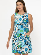 MOLLY Flower Power Blue - Lesley Evers-Best Seller-Blue-Dress