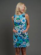 MOLLY Flower Power Blue - Lesley Evers - Best Seller - Blue - Dress