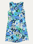 MOLLY Flower Power Blue - Lesley Evers-Best Seller-Blue-Dress