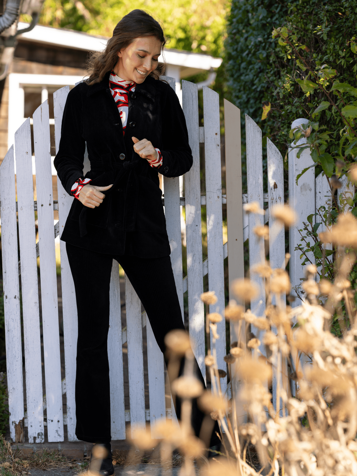 MORGAN coat Black Corduroy - Lesley Evers - blazer - cord suit - Jacket