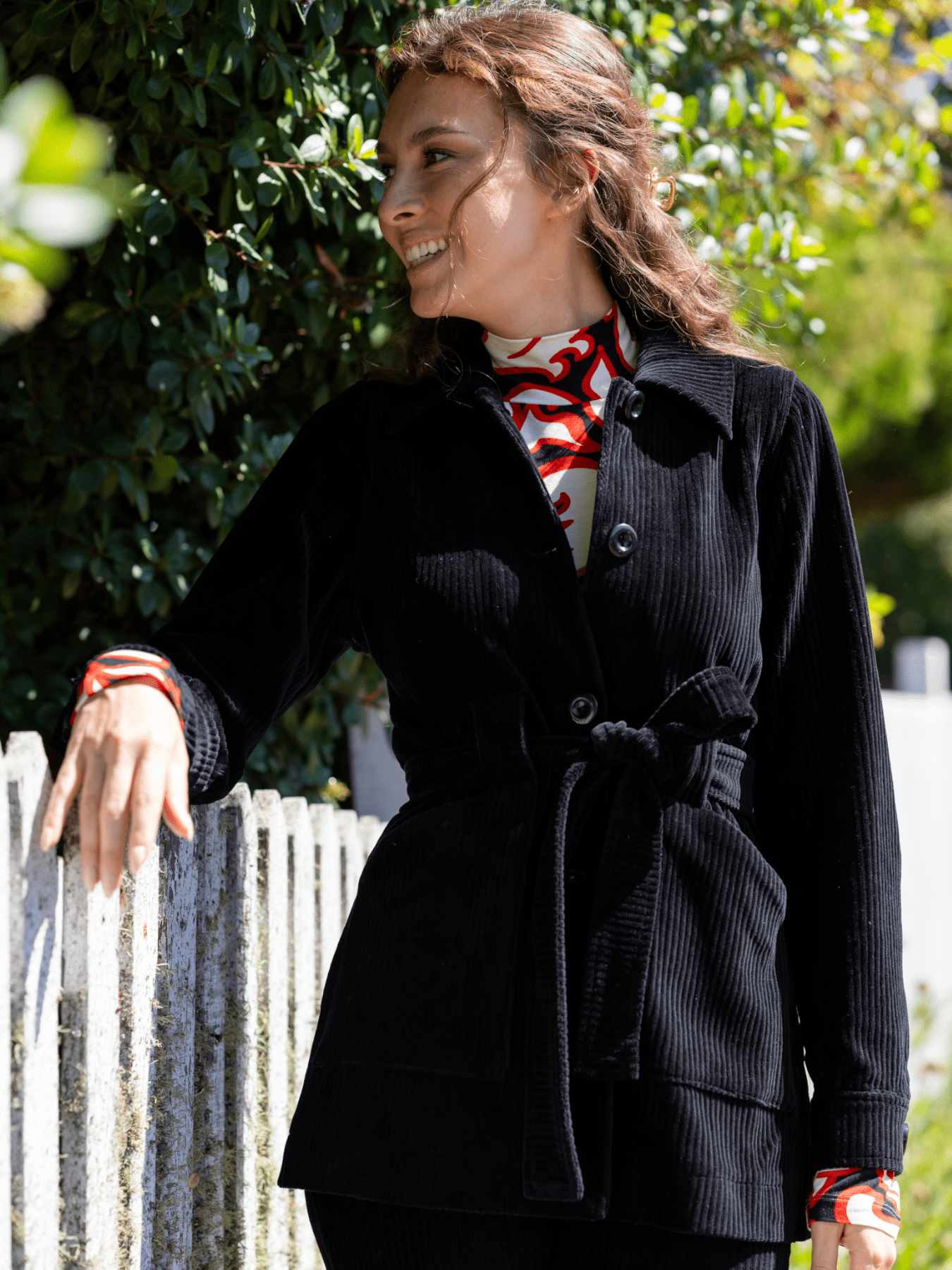 MORGAN coat Black Corduroy - Lesley Evers - blazer - cord suit - Jacket