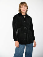 MORGAN coat Black Corduroy - Lesley Evers-blazer-cord suit-Jacket