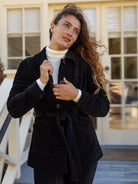 MORGAN coat Black Corduroy - Lesley Evers - blazer - cord suit - Jacket