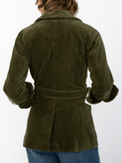 MORGAN jacket Olive Corduroy - Lesley Evers-blazer-cord suit-Jacket