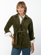 MORGAN jacket Olive Corduroy - Lesley Evers-blazer-cord suit-Jacket