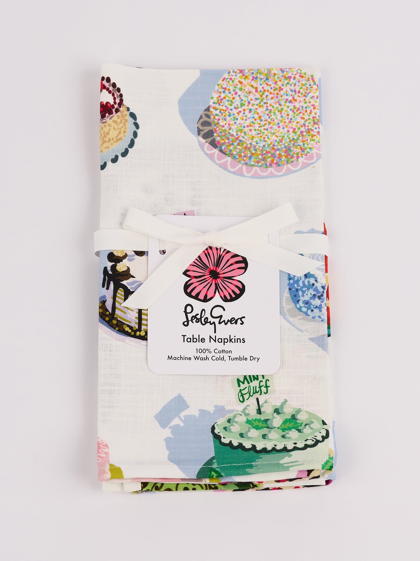 NAPKINS set of 4 Cakes - Lesley Evers-23-HG300-W1-Giftable-gifts under $50
