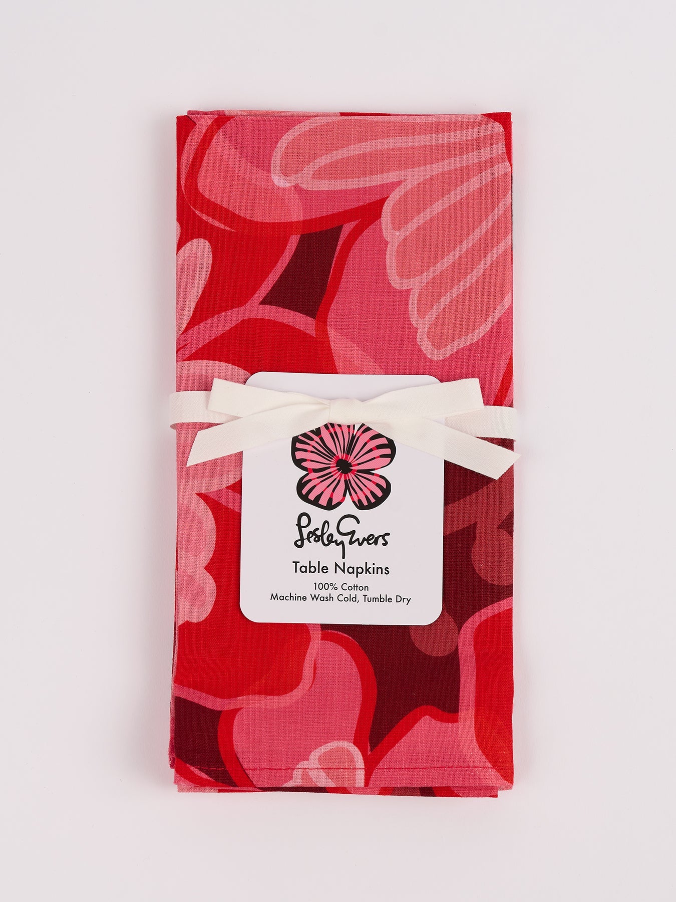 NAPKINS set of 4 Camellia - Lesley Evers-23-HG300-W1-Giftable-gifts under $50