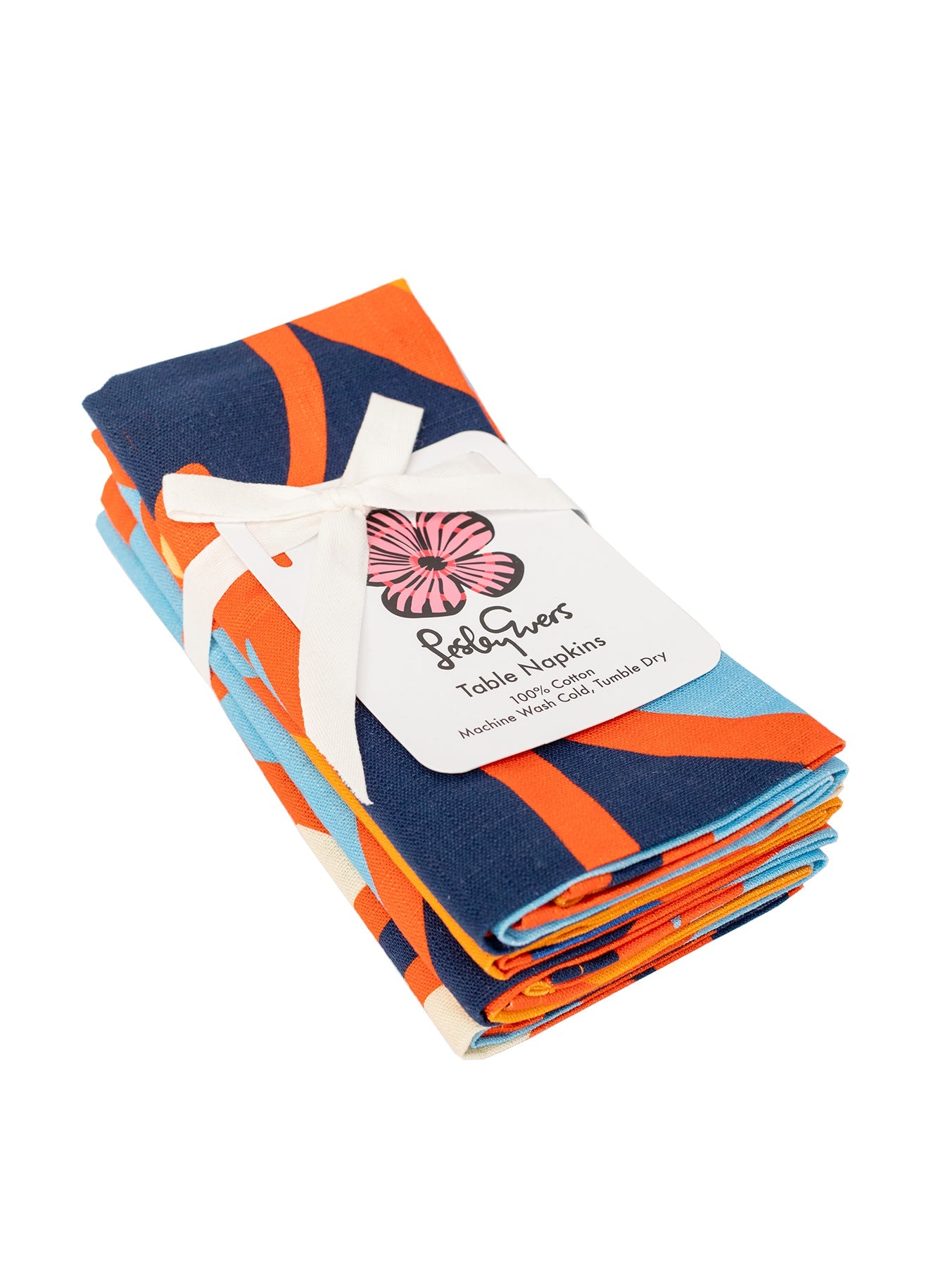 NAPKINS set of 4 Orange Blossom - Lesley Evers - 23 - HG300 - W1 - Dazzle Flower - Giftable