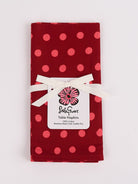 NAPKINS set of 4 Pink Dots - Lesley Evers-23-HG300-W1-Giftable-gifts under $50