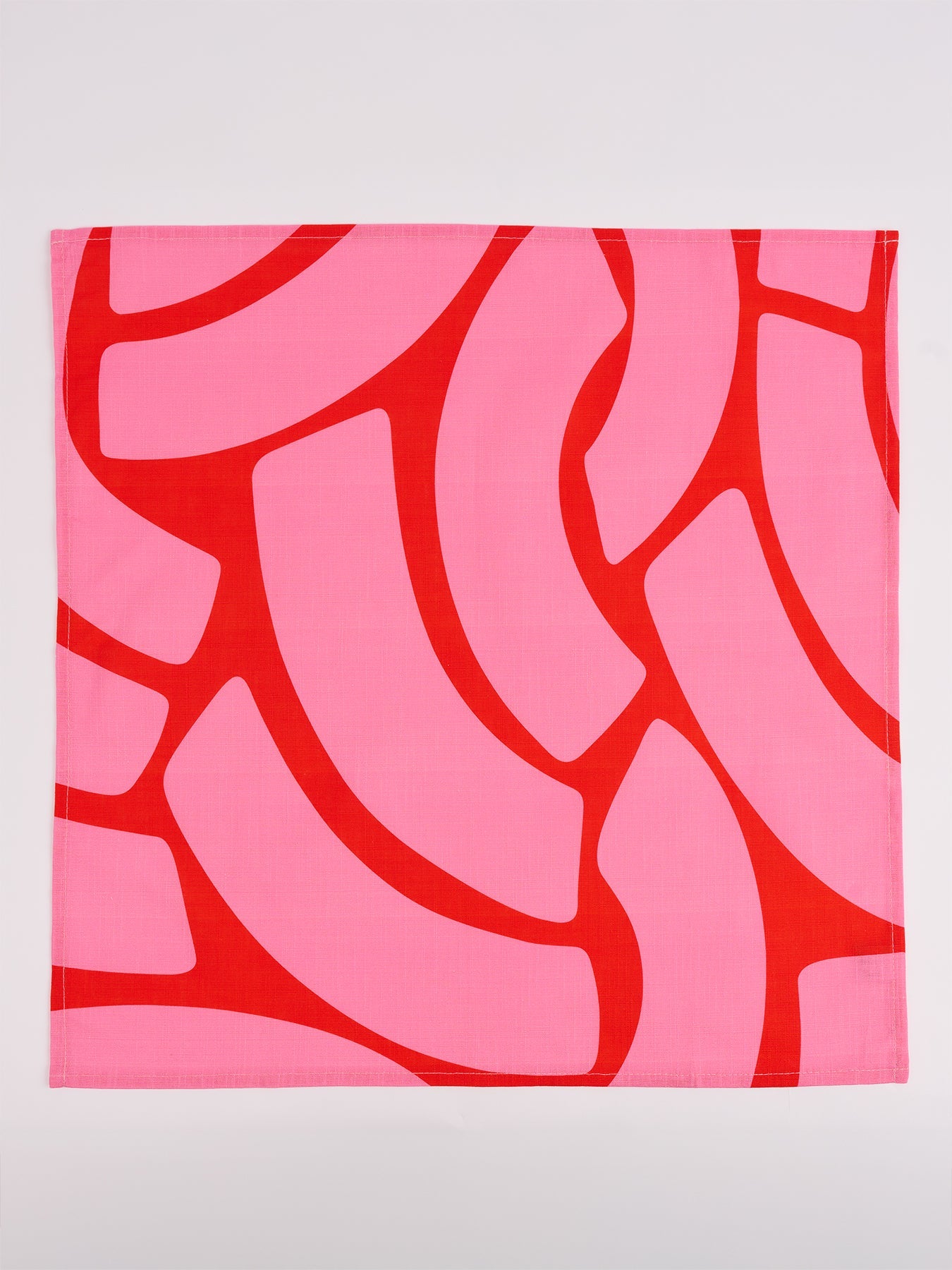NAPKINS set of 4 Pink Swoops - Lesley Evers-23-HG300-W1-Giftable-gifts under $50