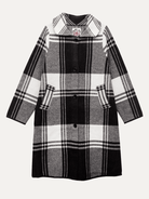 NATALIE coat Black and White Plaid - Lesley Evers-Best Seller-coat-outerwear