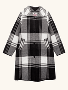 NATALIE coat Black and White Plaid - Lesley Evers-Best Seller-coat-outerwear