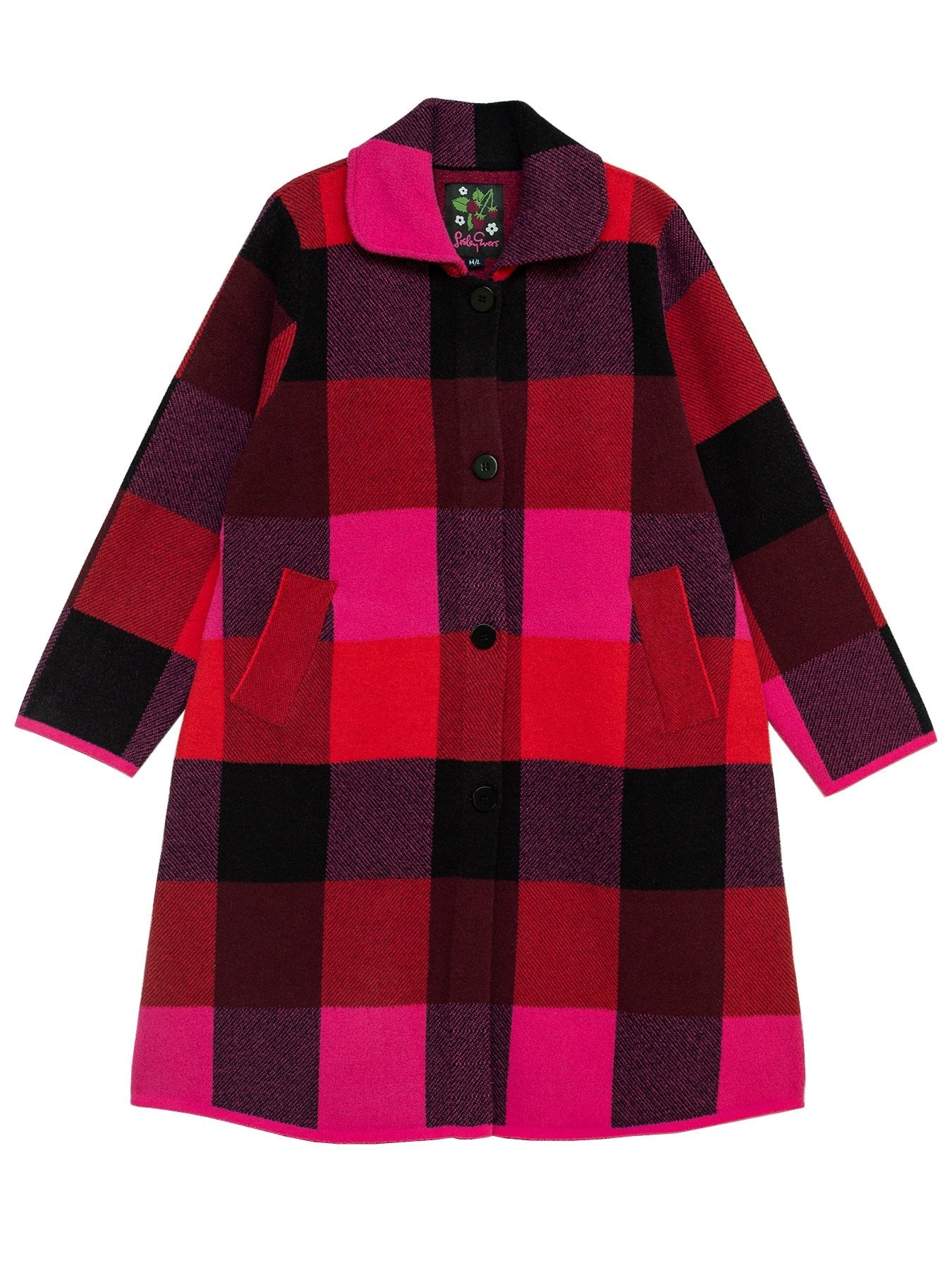 NATALIE coat Blackberry Plaid - Lesley Evers - Best Seller - coat - outerwear