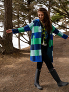 NATALIE coat Blueberry Plaid - Lesley Evers - Best Seller - coat - outerwear