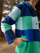 NATALIE coat Blueberry Plaid - Lesley Evers - Best Seller - coat - outerwear