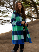 NATALIE coat Blueberry Plaid - Lesley Evers - Best Seller - coat - outerwear