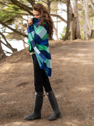 NATALIE coat Blueberry Plaid - Lesley Evers - Best Seller - coat - outerwear