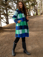 NATALIE coat Blueberry Plaid - Lesley Evers - Best Seller - coat - outerwear