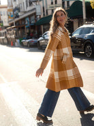 NATALIE coat Butterscotch Plaid - Lesley Evers-Best Seller-coat-outerwear