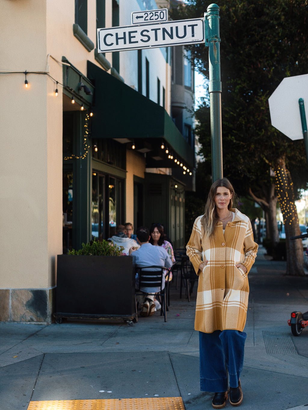 NATALIE coat Butterscotch Plaid - Lesley Evers-Best Seller-coat-outerwear