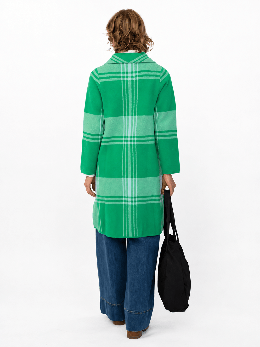 NATALIE coat Green Apple Plaid - Lesley Evers-Best Seller-coat-Imogen green 1