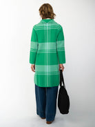 NATALIE coat Green Apple Plaid - Lesley Evers-Best Seller-coat-Imogen green 1