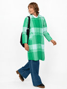 NATALIE coat Green Apple Plaid - Lesley Evers-Best Seller-coat-Imogen green 1