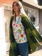 NATALIE coat Pine Plaid - Lesley Evers-Best Seller-coat-outerwear