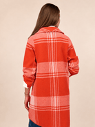 NATALIE coat Strawberry Pink Plaid - Lesley Evers-Best Seller-coat-Imogen Pink Capsule
