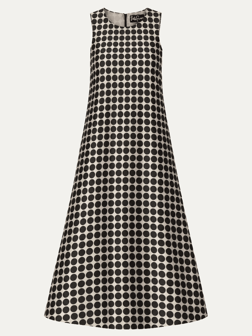 NATASHA dress Black Dots - Lesley Evers-Dress-gown-natasha