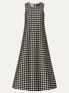 NATASHA dress Black Dots - Lesley Evers-Dress-gown-natasha