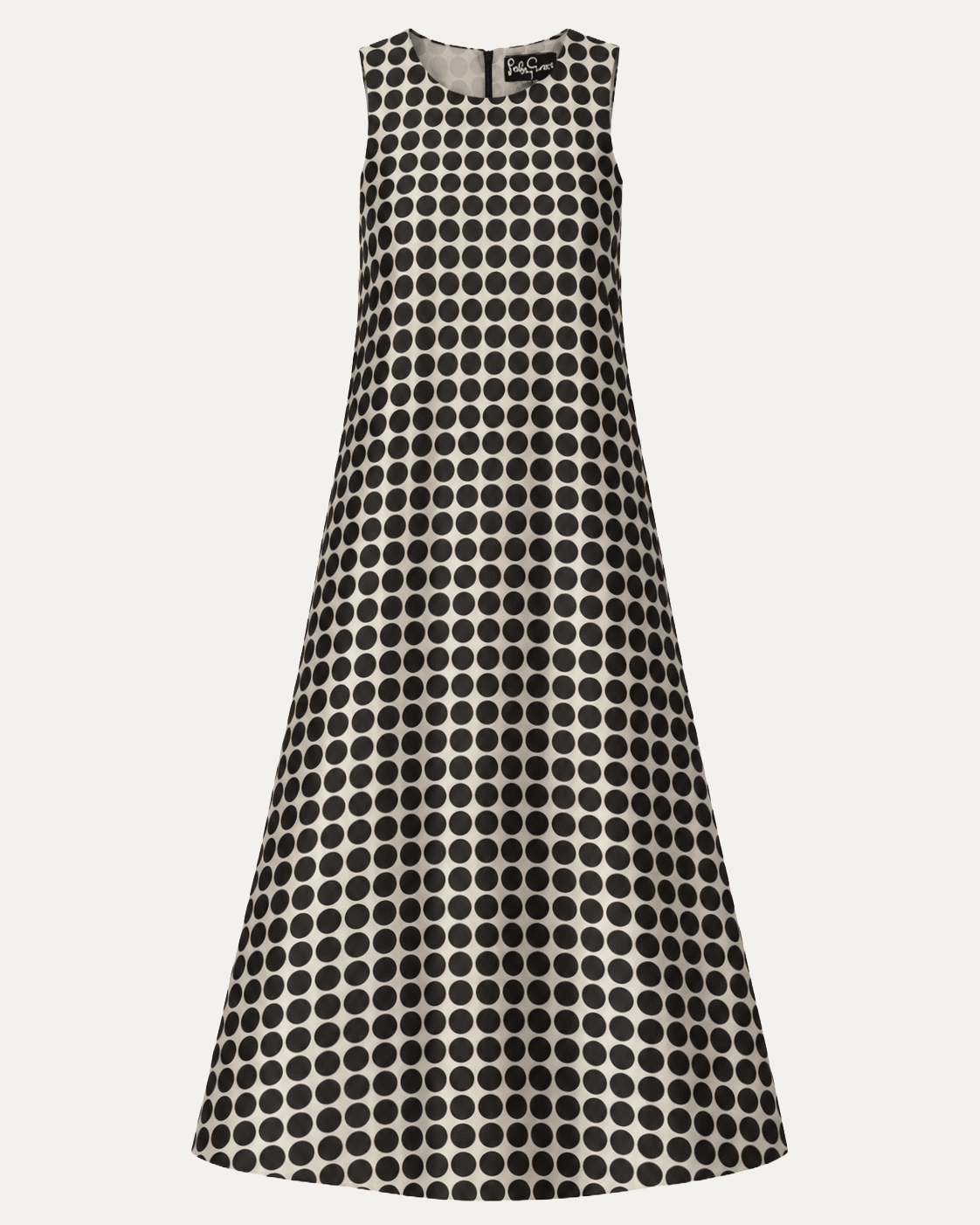 NATASHA dress Black Dots - Lesley Evers-Dress-gown-natasha