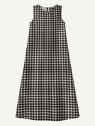NATASHA dress Black Dots - Lesley Evers-Dress-gown-natasha
