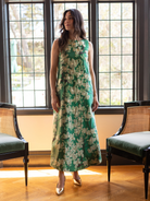 NATASHA dress Dogwood Green - Lesley Evers-Dress-gown-natasha